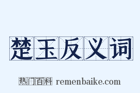 楚玉反义词是什么意思的图片